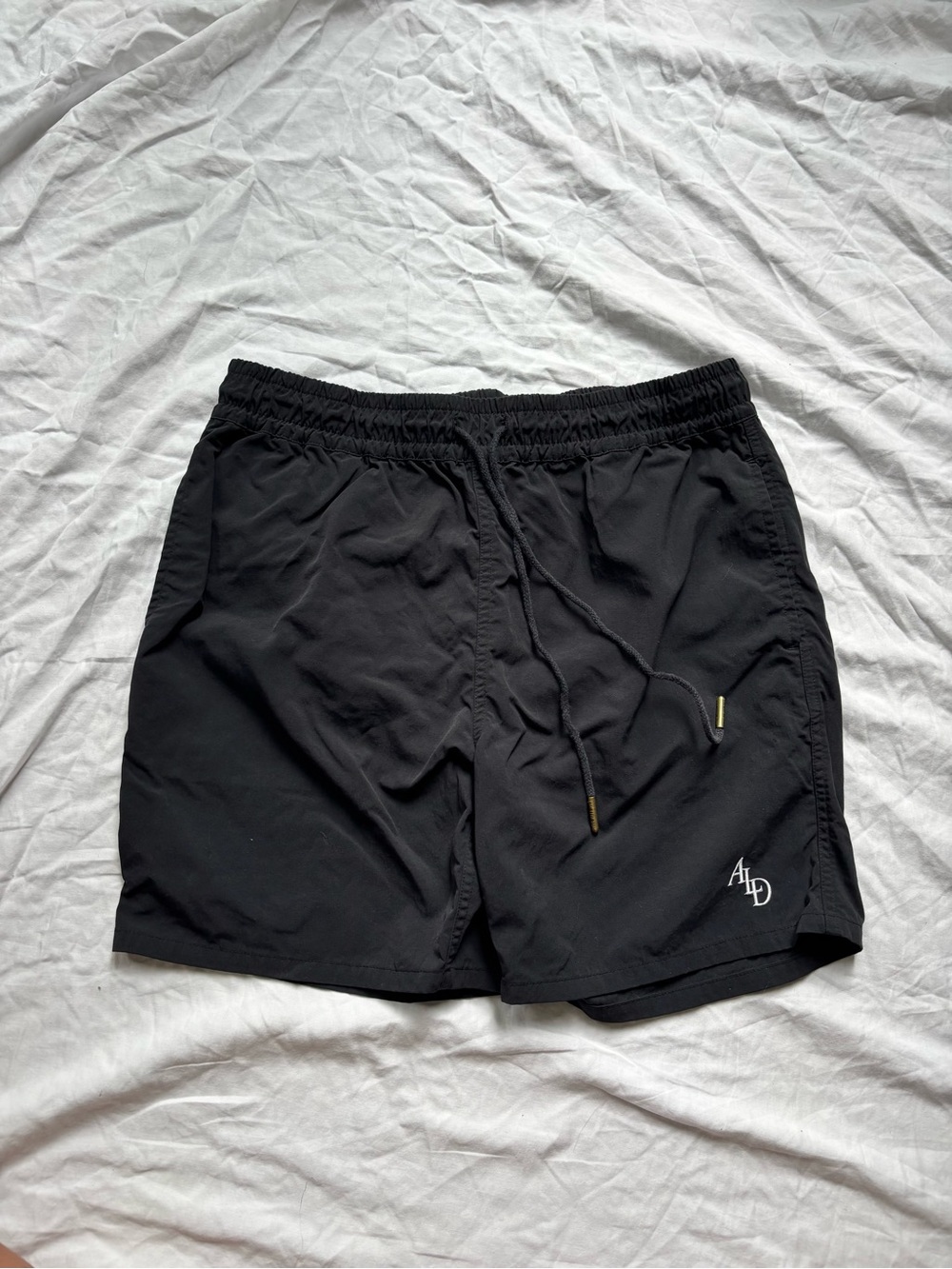 Aime Leon Dore Black Athletic Drawstring Shorts